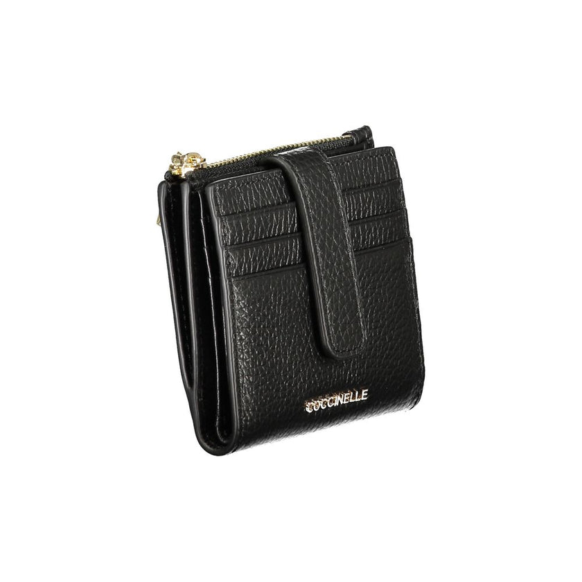 Coccinelle Black Leather Women Wallet Coccinelle