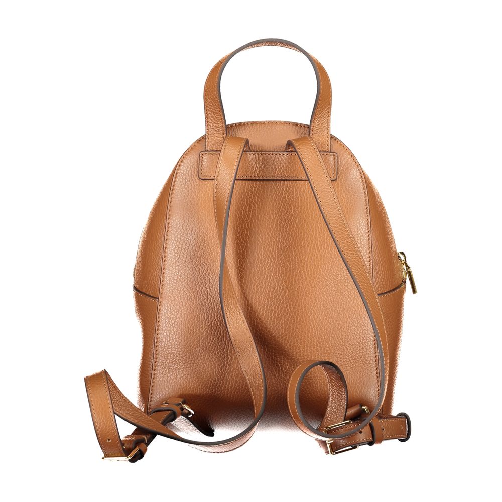 Coccinelle Brown Leather Women Backpack Coccinelle