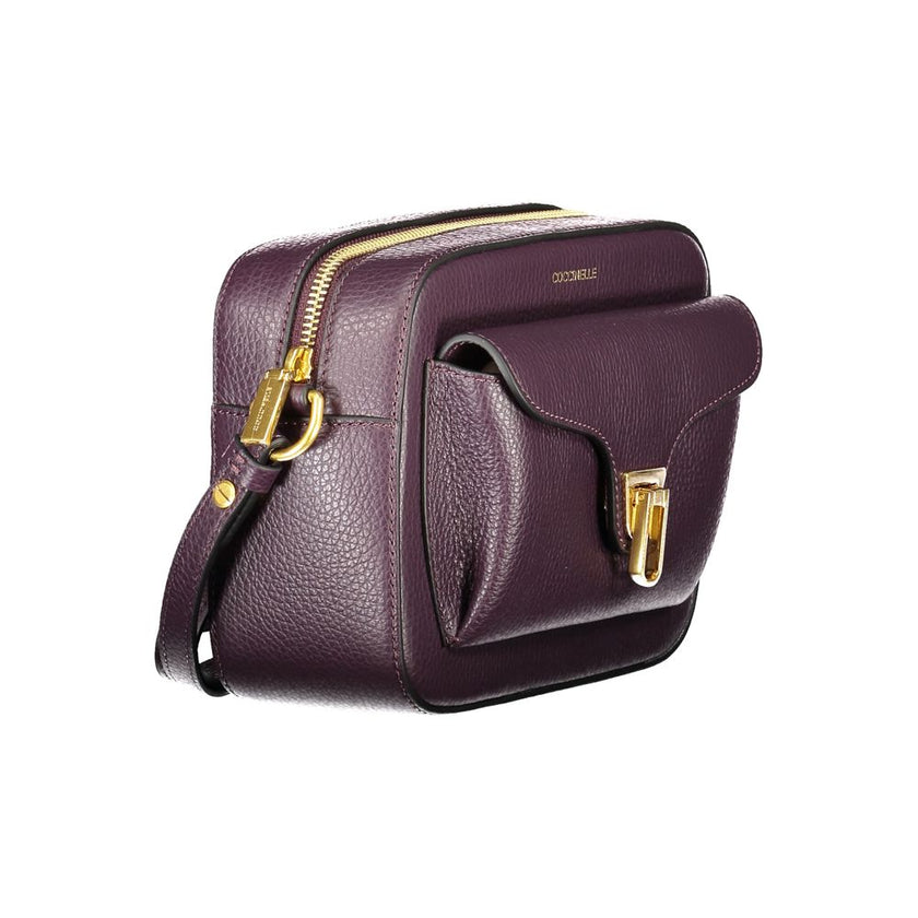 Coccinelle Purple Leather Women Handbag Coccinelle