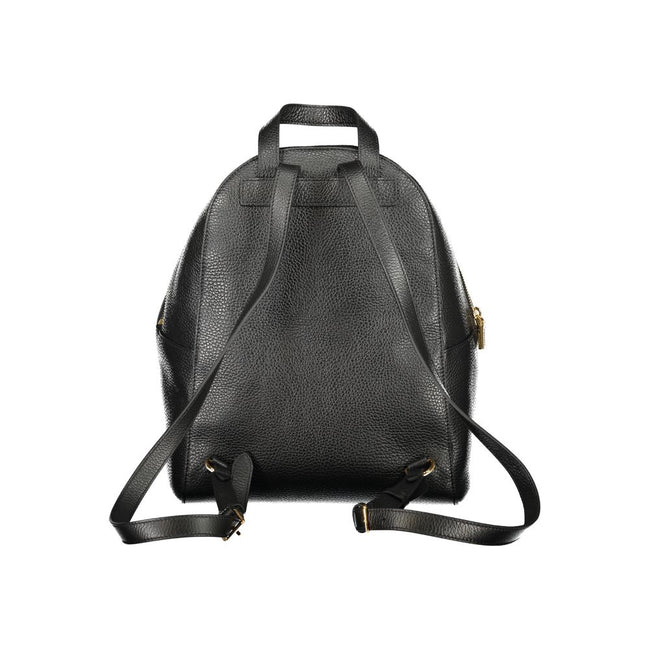 Coccinelle Black Leather Women Backpack Coccinelle
