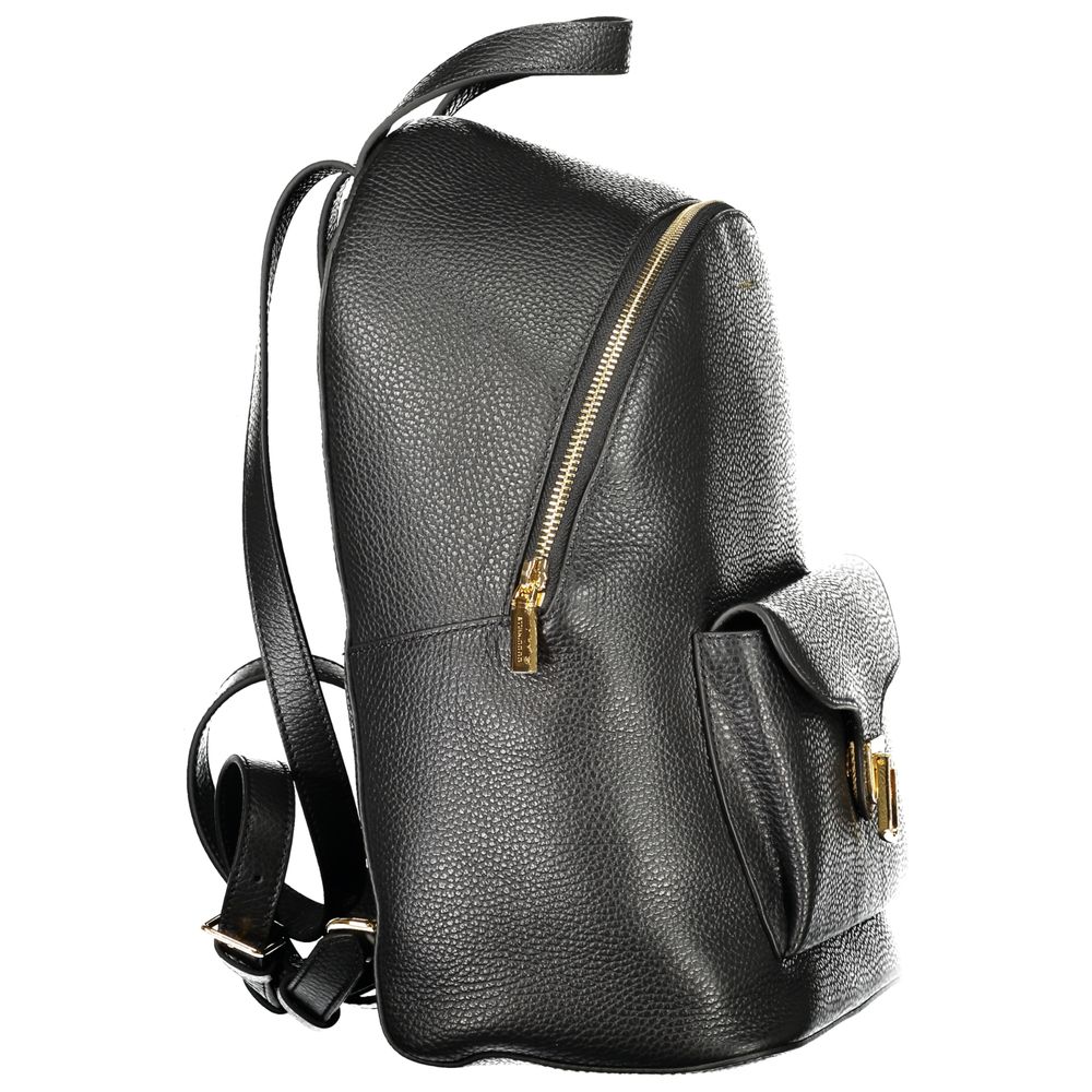 Coccinelle Black Leather Women Backpack Coccinelle