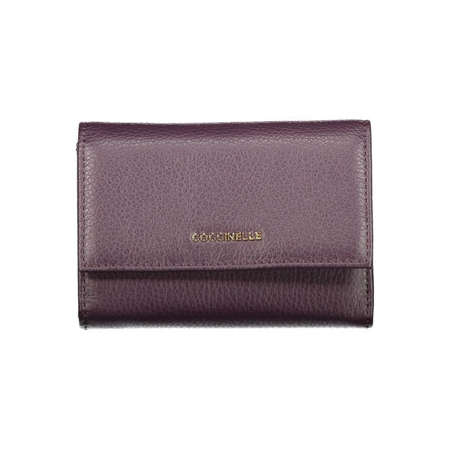 Coccinelle Purple Leather Women Wallet Coccinelle