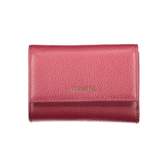 Coccinelle Purple Leather Women Wallet Coccinelle