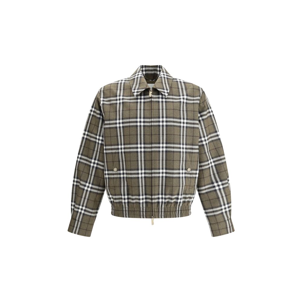 Burberry Check pattern wool Harrington Jacket Burberry