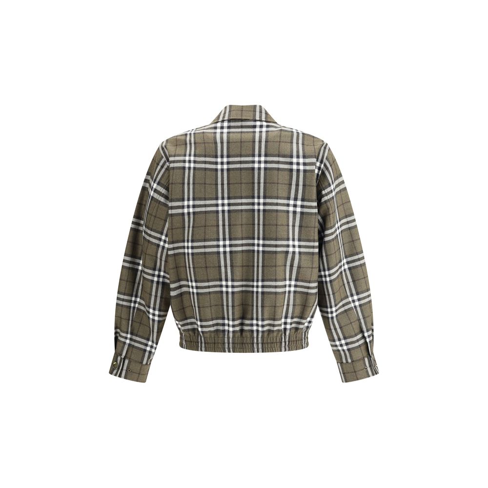 Burberry Check pattern wool Harrington Jacket Burberry