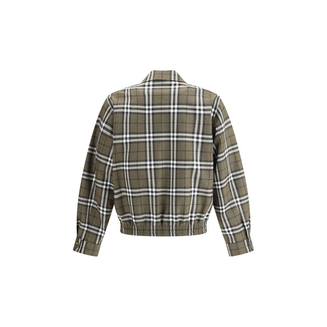 Burberry Check pattern wool Harrington Jacket Burberry