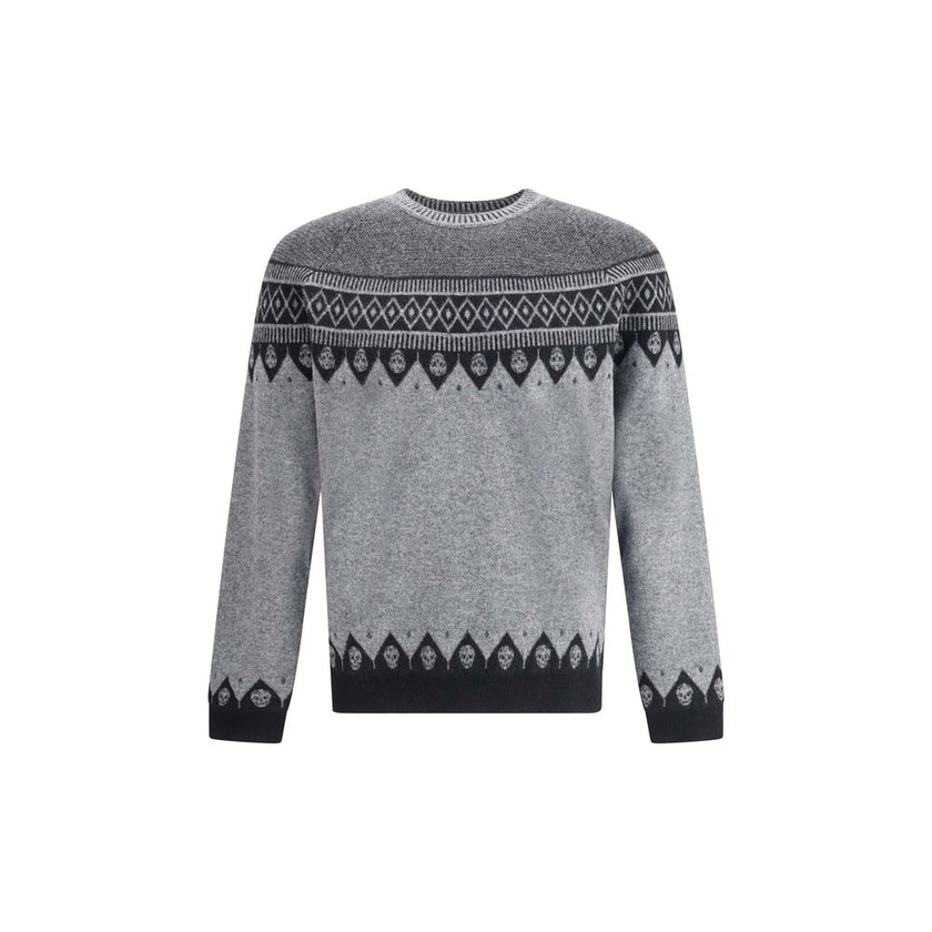 Alexander McQueen Gray Wool Sweatshirt Alexander McQueen