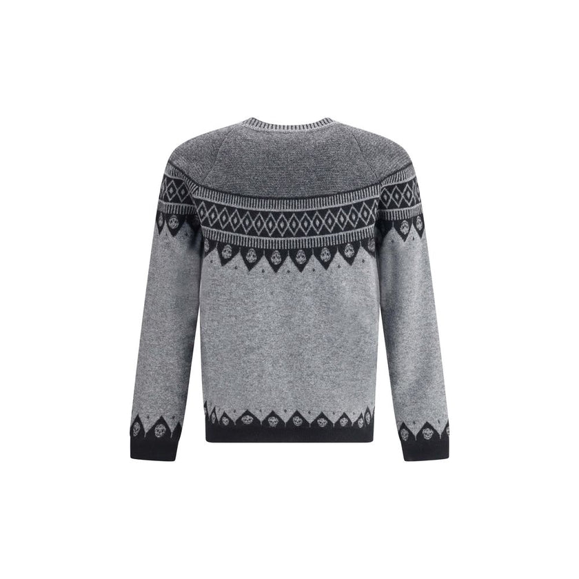 Alexander McQueen Gray Wool Sweatshirt Alexander McQueen