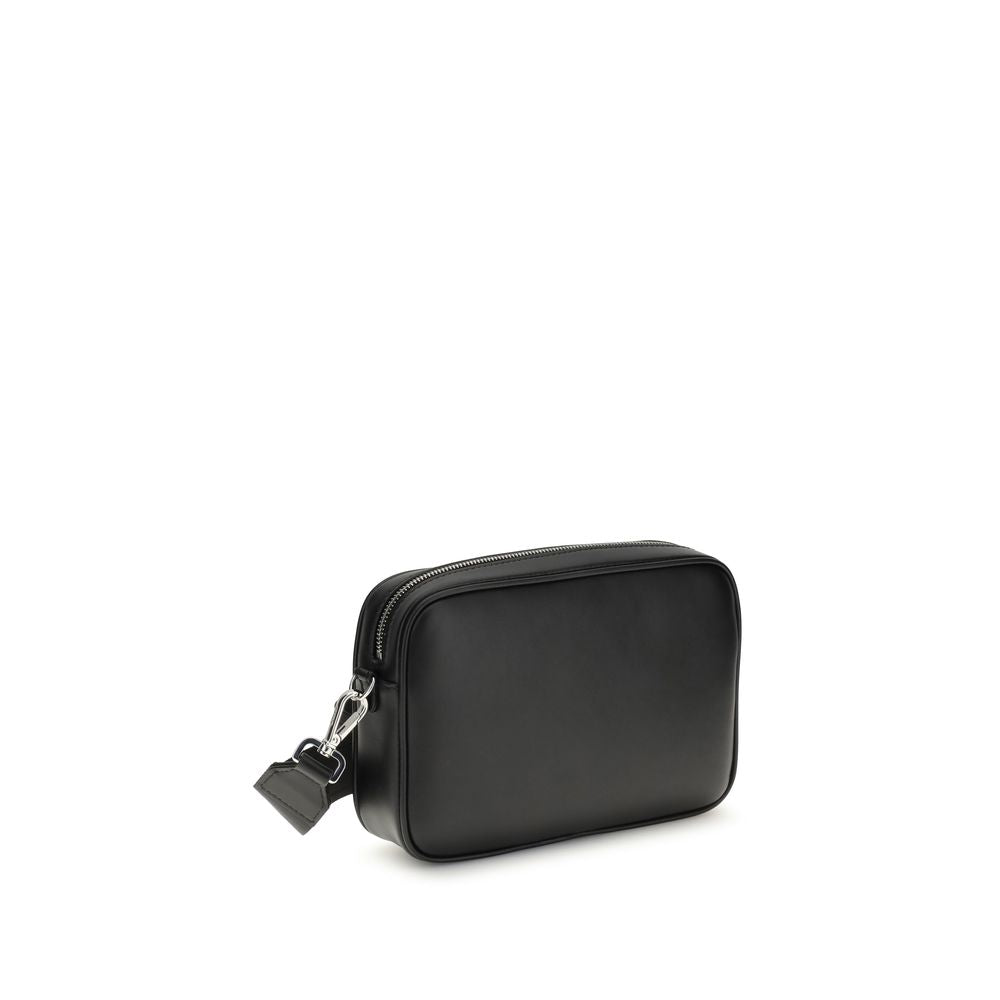 Fendi FF leather and canvas Shoulder Bag Fendi
