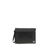 Fendi Leather FF canvas Pouch Fendi