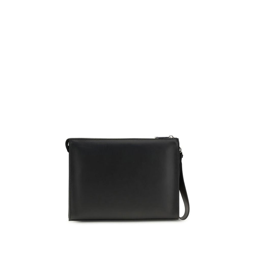 Fendi Black Leather Clutch Bag Fendi