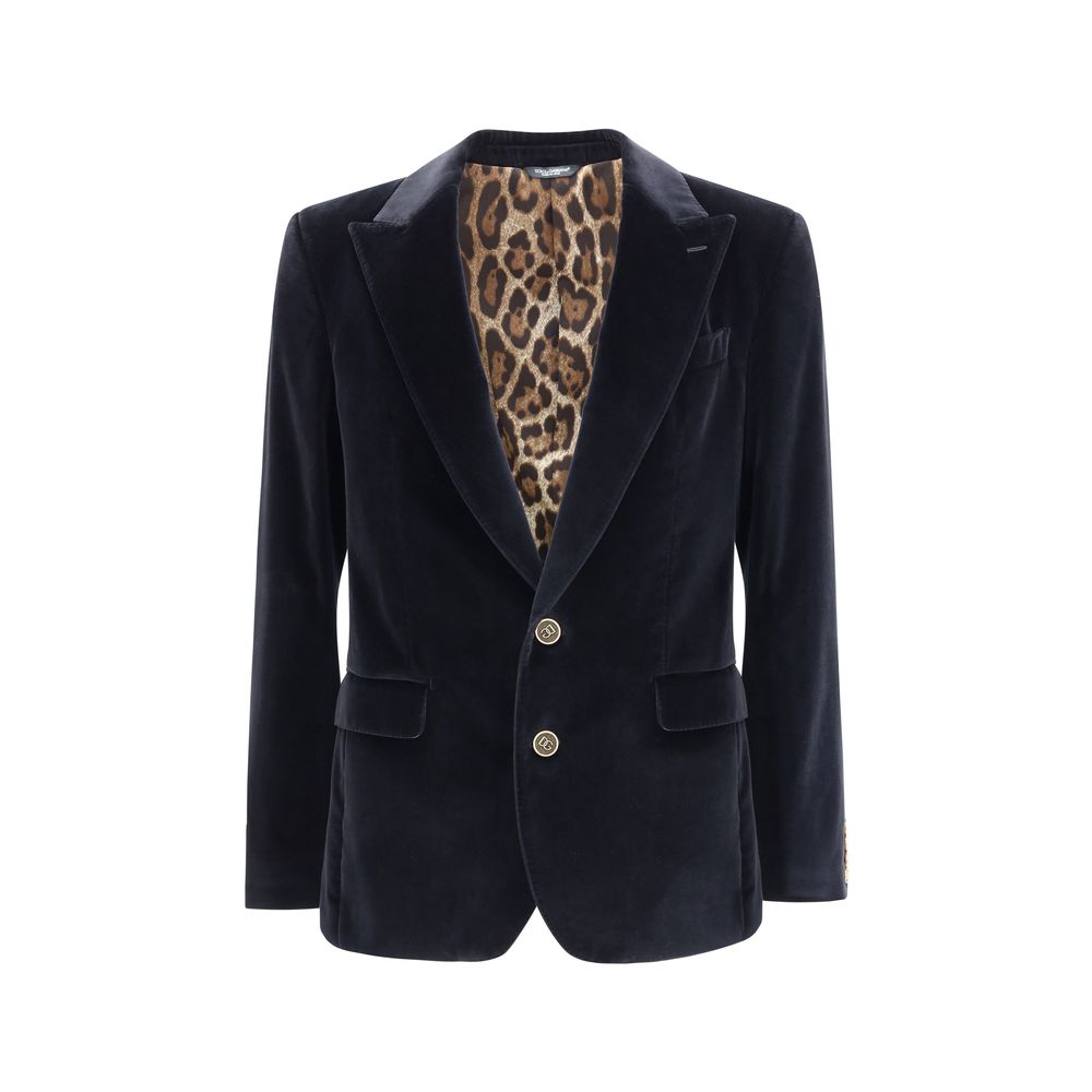 Dolce & Gabbana Velvet Sicily Blazer Dolce & Gabbana