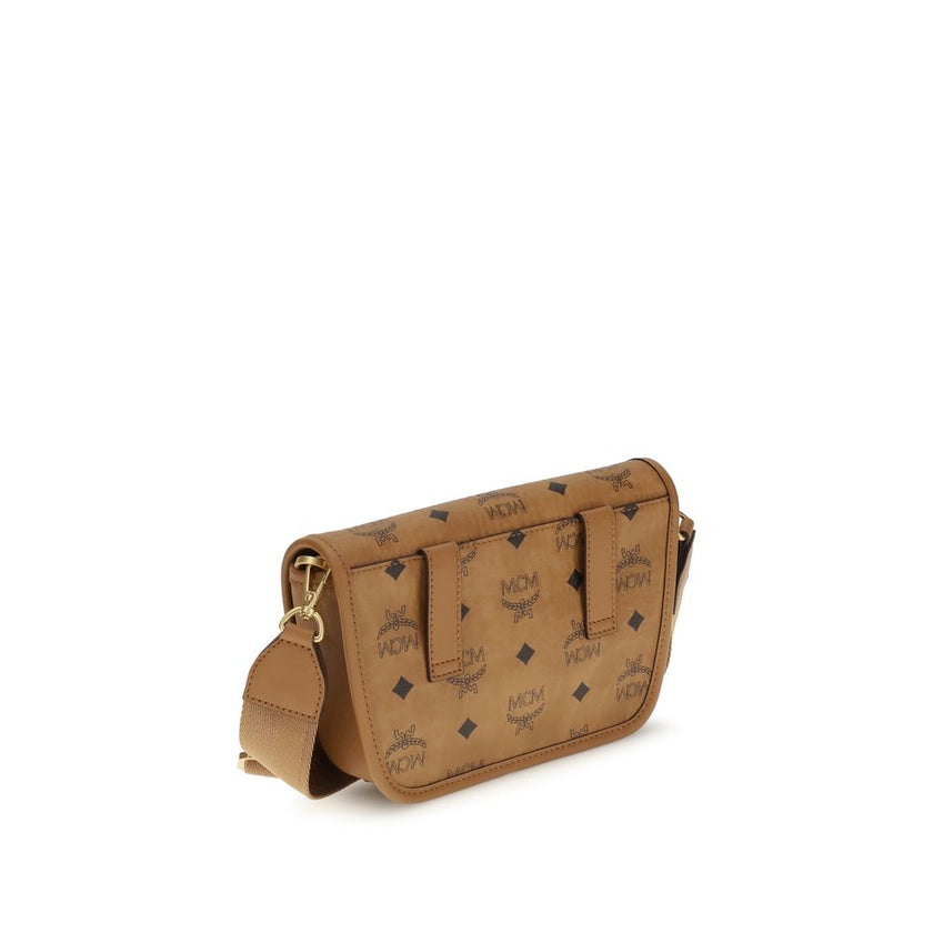 MCM Brown Fabric Shoulder Bag MCM