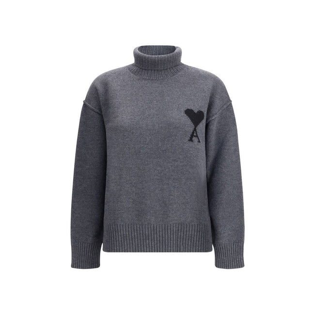 Ami Paris Ami De Coeur Turtleneck Sweater Ami Paris