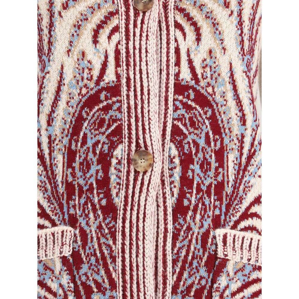 Etro Wool and cotton maxi Cardigan Etro