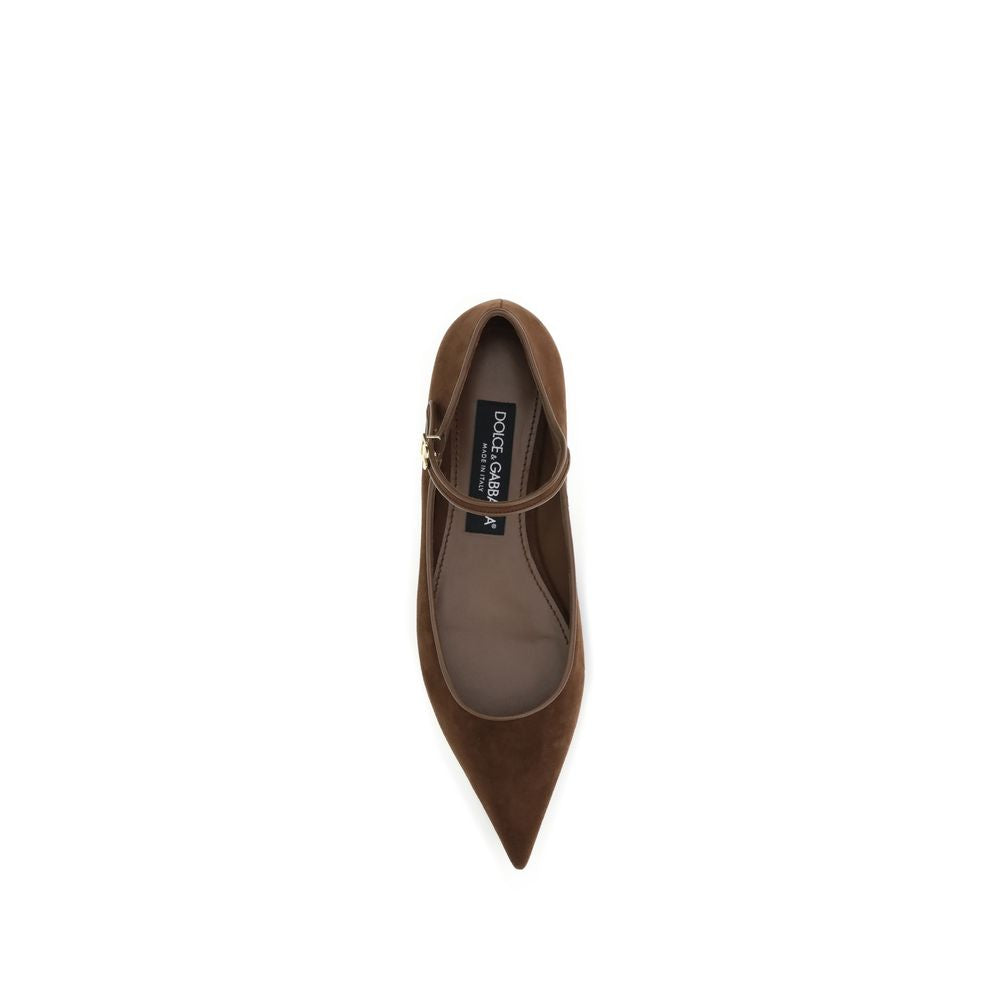 Dolce & Gabbana Suede and nappa leather Ballerinas Dolce & Gabbana