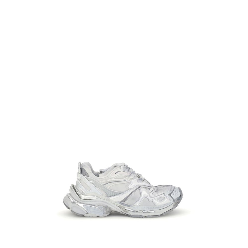 Balenciaga Silver Rubber Athletic Sneakers Balenciaga