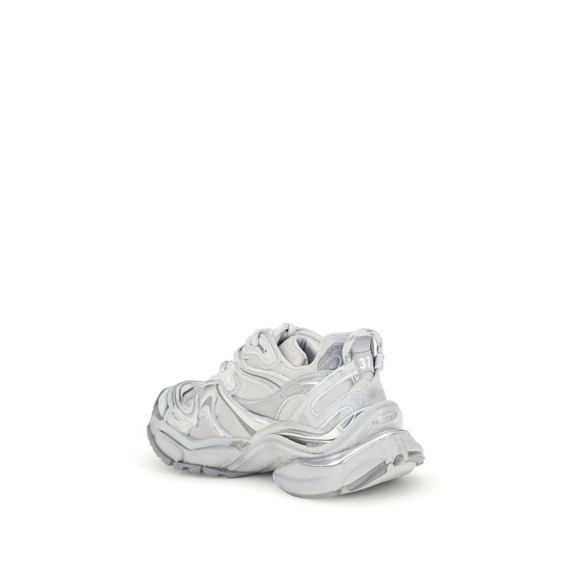 Balenciaga Silver Rubber Athletic Sneakers Balenciaga