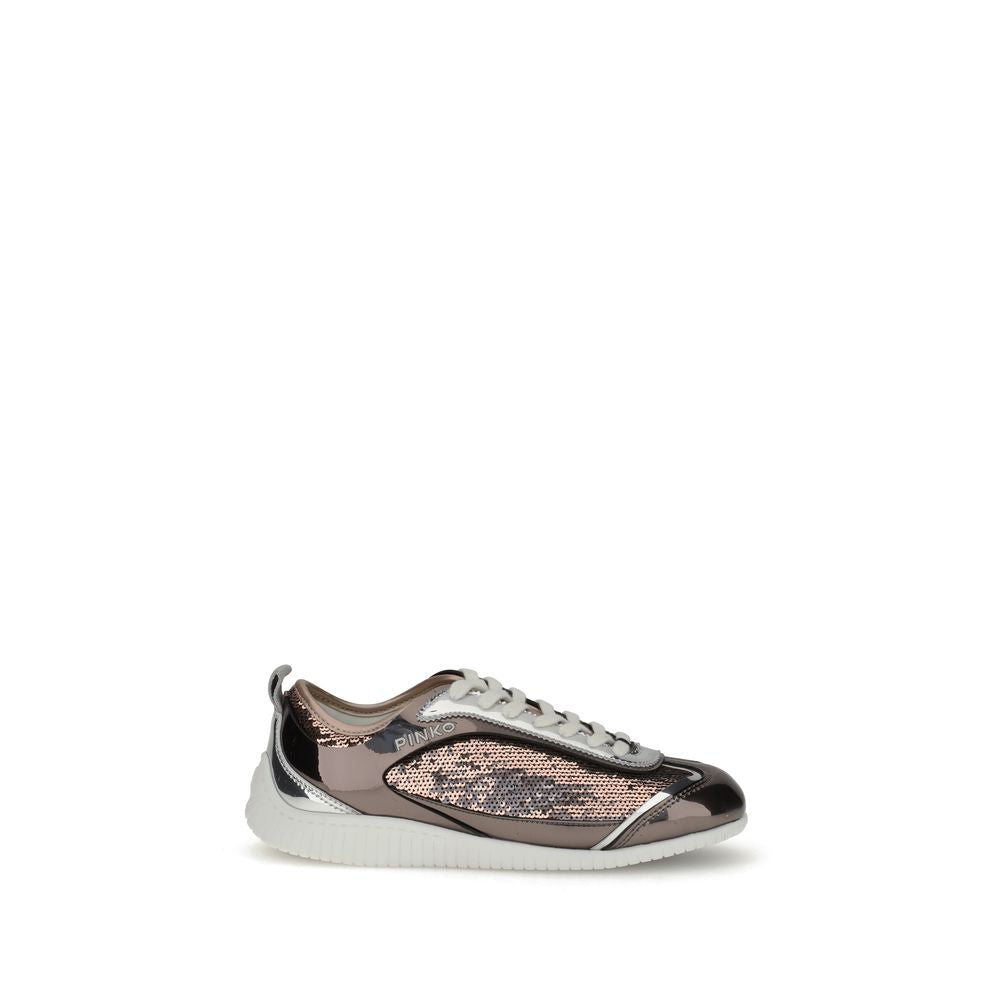 PINKO Sequined mirror fabric Reby 10 Sneakers PINKO
