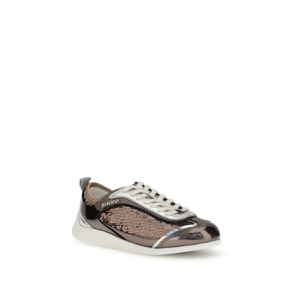 PINKO Sequined mirror fabric Reby 10 Sneakers PINKO
