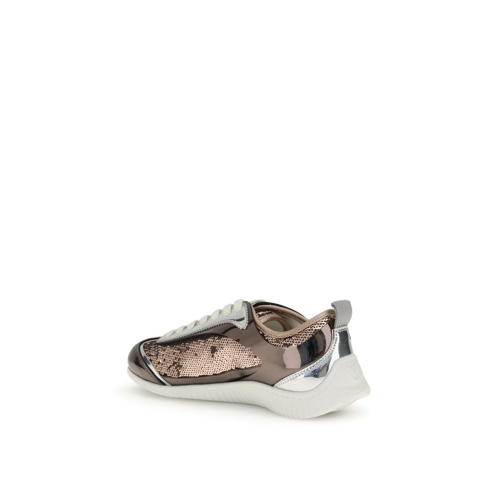 PINKO Sequined mirror fabric Reby 10 Sneakers PINKO