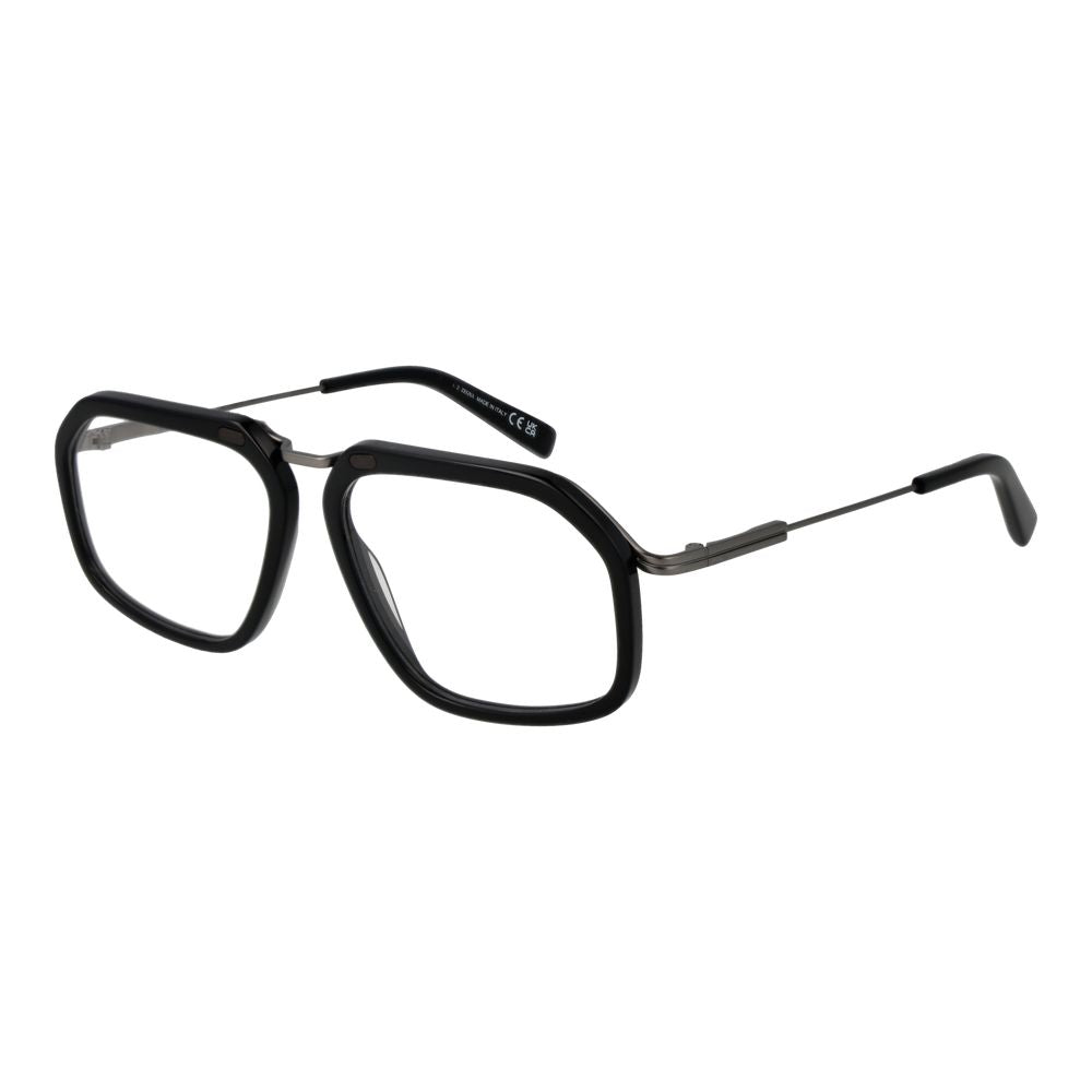 Ermenegildo Zegna Black Men Glasses Frame Ermenegildo Zegna