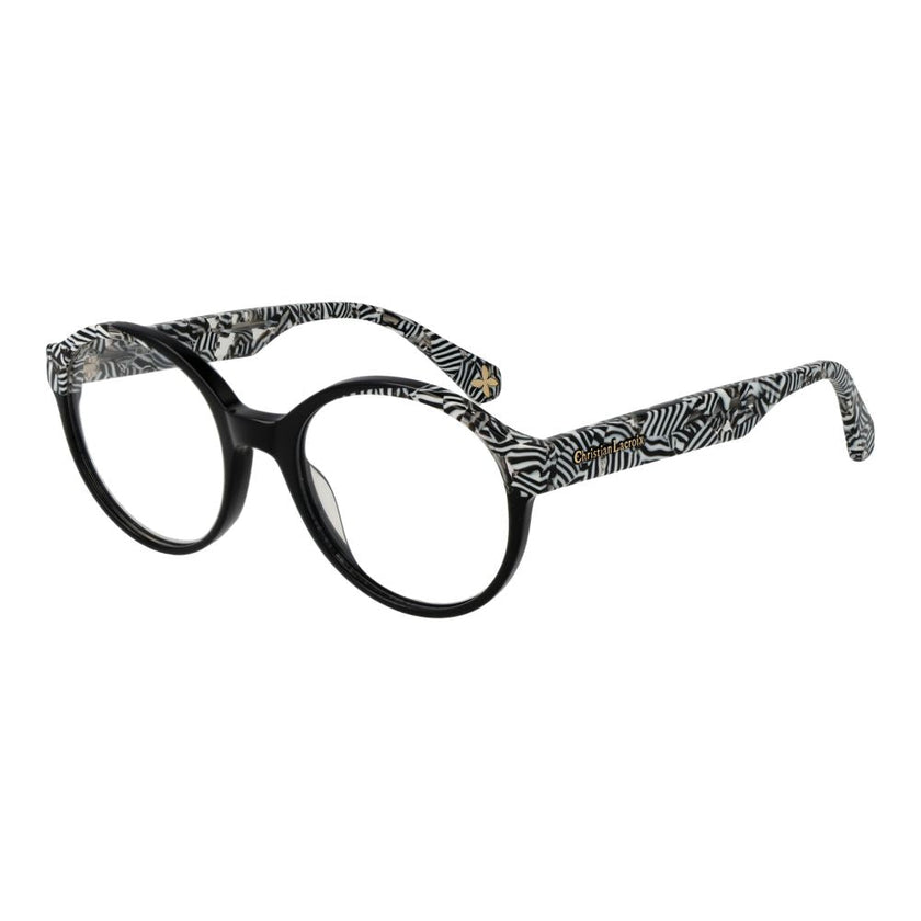 Christian Lacroix Black Acetate Glasses (Frames) Christian Lacroix
