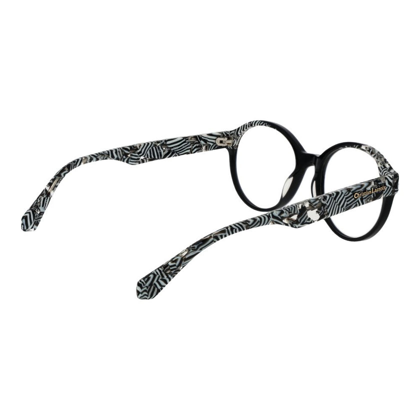 Christian Lacroix Black Acetate Glasses (Frames) Christian Lacroix