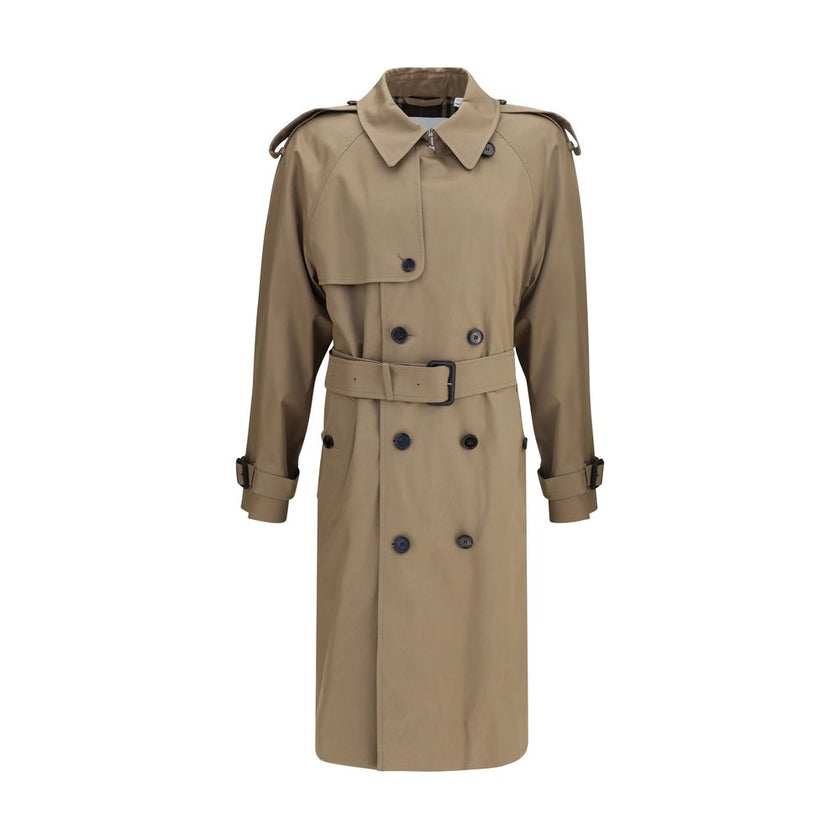 Burberry Beige Cotton Trench Coat Burberry