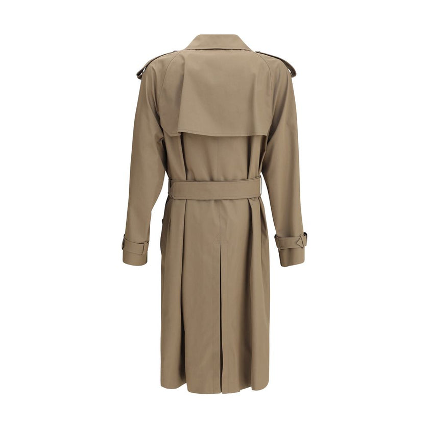 Burberry Beige Cotton Trench Coat Burberry