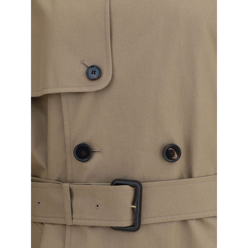 Burberry Beige Cotton Trench Coat Burberry