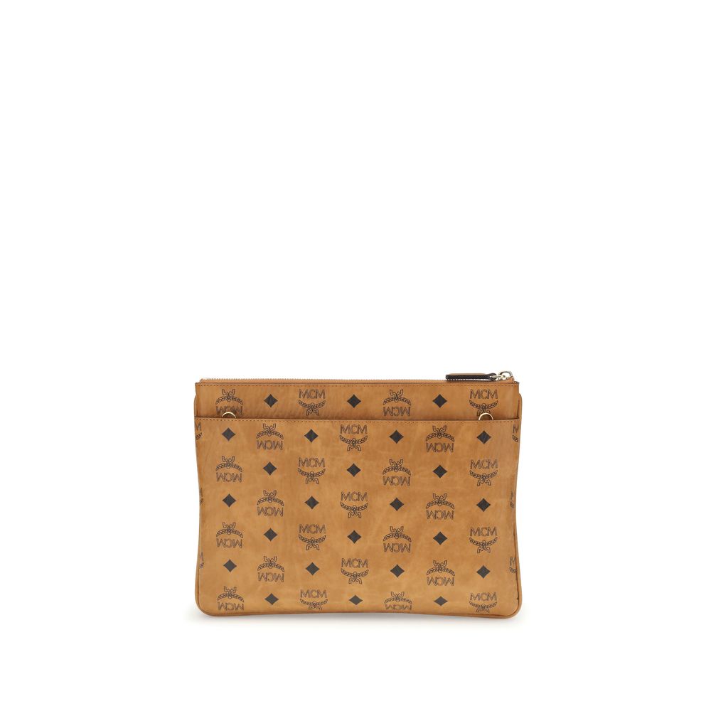 MCM Pouch with Visetos print MCM