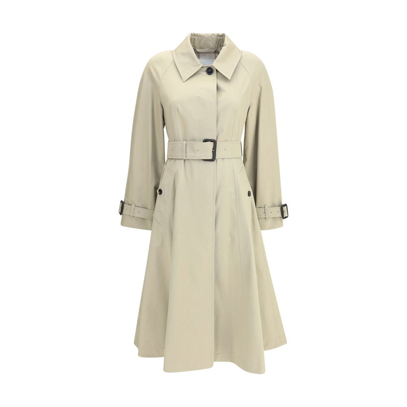 Burberry Beige Cotton Coat Burberry
