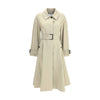 Burberry Ellingham fit-and-flare long gabardine Trench Coat Burberry