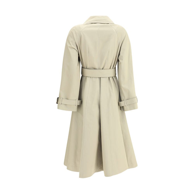 Burberry Ellingham fit-and-flare long gabardine Trench Coat Burberry