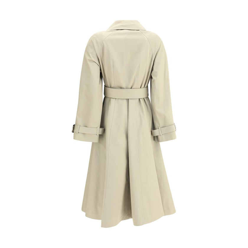 Burberry Beige Cotton Coat Burberry
