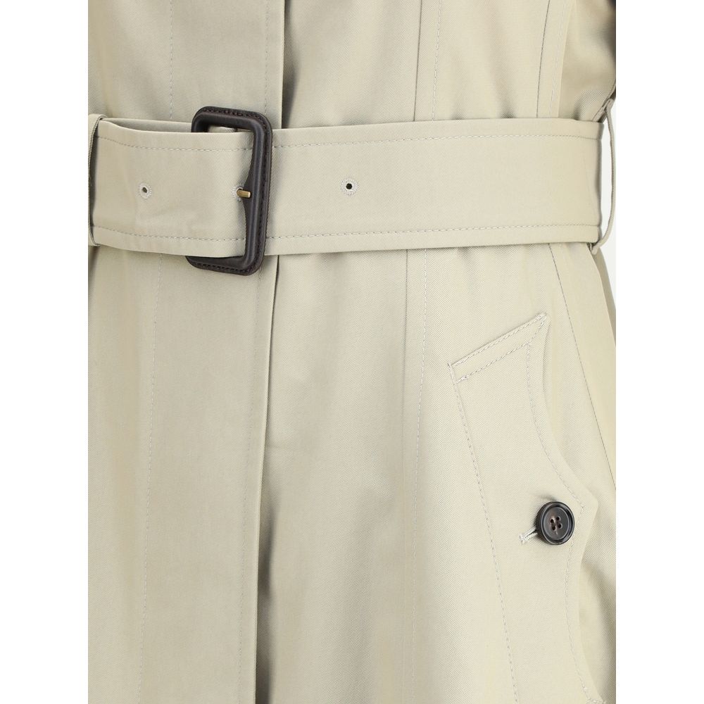 Burberry Ellingham fit-and-flare long gabardine Trench Coat Burberry