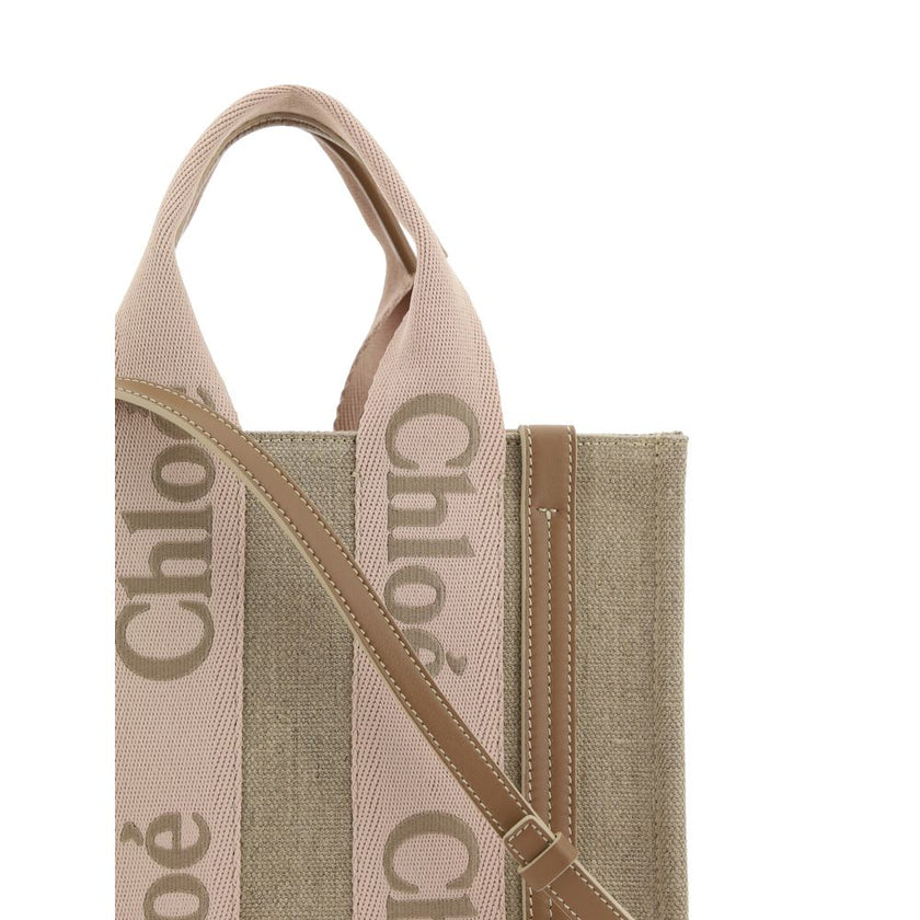 Chloé Beige Linen Handbag Chloé