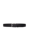 Testoni Black Leather Regular Belts Testoni
