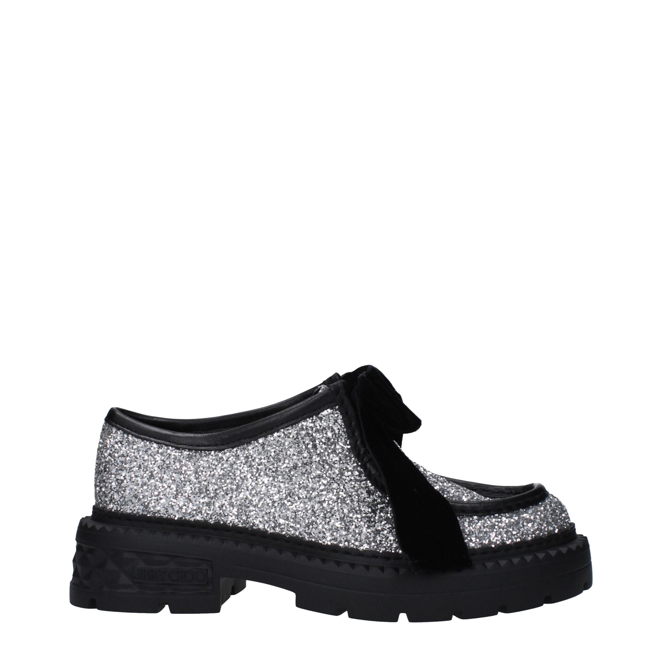 Jimmy Choo Gray Plastic Slip-On Loafers Jimmy Choo