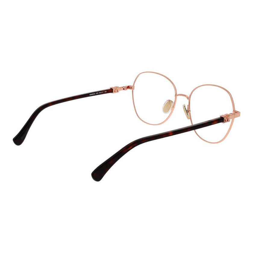 Max Mara Rose Gold Metal Glasses (Frames) Max Mara