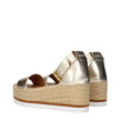 See By Chloé Gold Leather Wedges Sandals See By Chloé