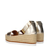 See By Chloé Gold Leather Wedges Sandals See By Chloé