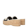Valentino Garavani Beige Leather Wedges Sandals Valentino Garavani