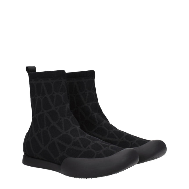 Valentino Garavani Black Fabric High Tops Valentino Garavani