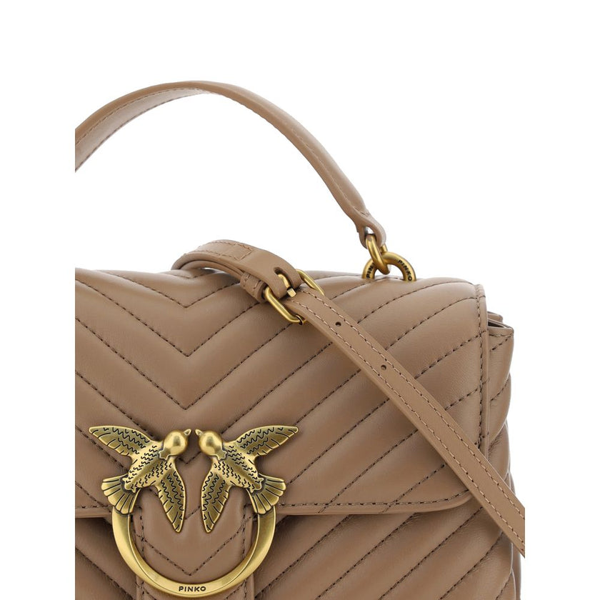 PINKO Brown Calf Leather Bos Taurus Wallet PINKO