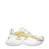 Versace Gold Fabric Low Tops Versace
