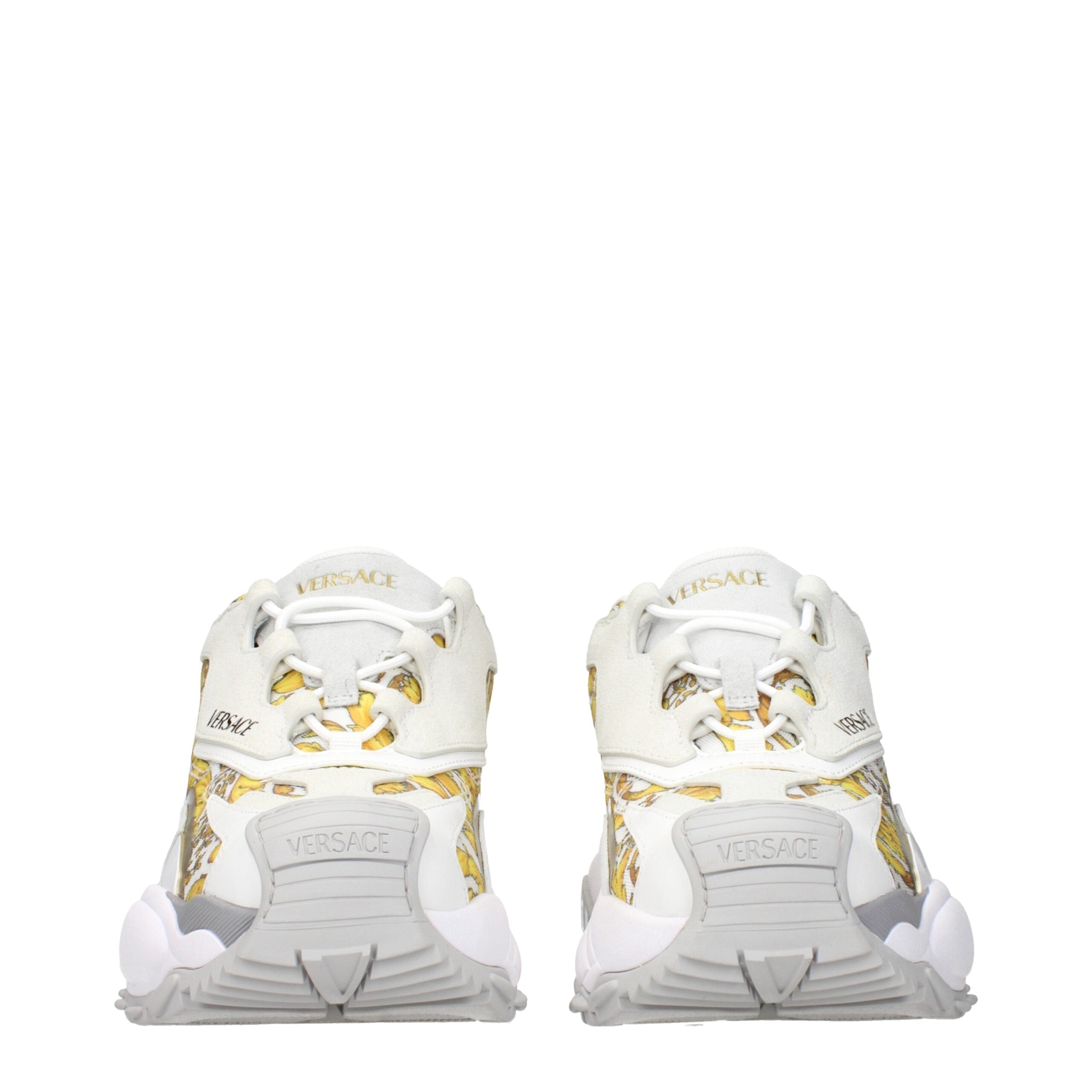 Versace Gold Fabric Low Tops Versace