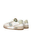 Fendi White Leather Low Tops Fendi