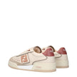 Fendi Beige Leather Low Tops Fendi